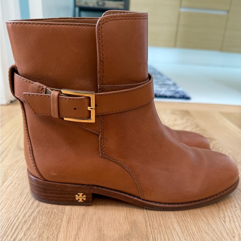 Tory Burch Tan Ankle Boots